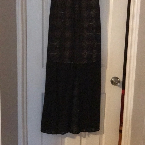 Guess Black and Tan Lace Midi dress size 6 - Picture 3 of 7